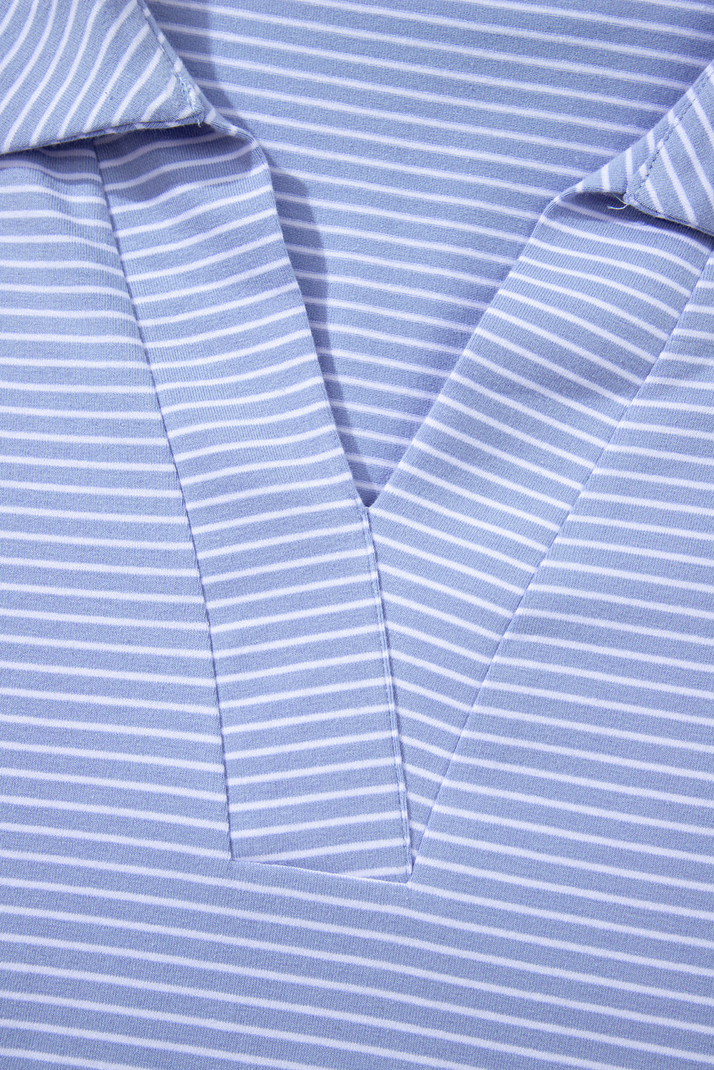 Sky Blue Striped Lounge Set