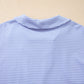 Sky Blue Striped Lounge Set