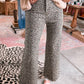 Wild Side Leopard Wide Leg Jeans