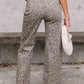 Wild Side Leopard Wide Leg Jeans