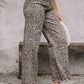 Wild Side Leopard Wide Leg Jeans