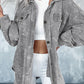 Grey Distressed Corduroy Shacked