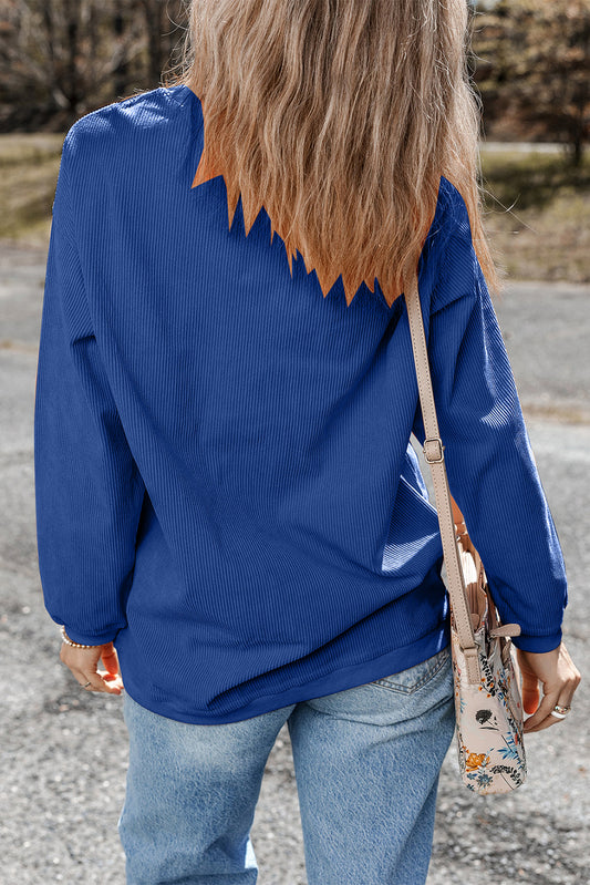 Harper Royal Ribbed Oversized Sweater