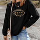 Mila Black Corduroy Game Day Top