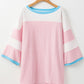 Oversized Pink & White Stripe Bracelet Sleeve