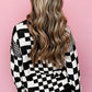 Ivy Checkered Print Sweater