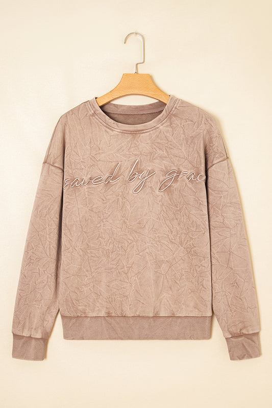 Hazel Saved by Grace Embroidered Top